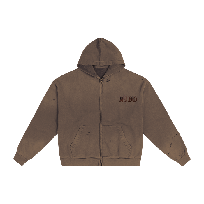 Rust Design Zip-Up