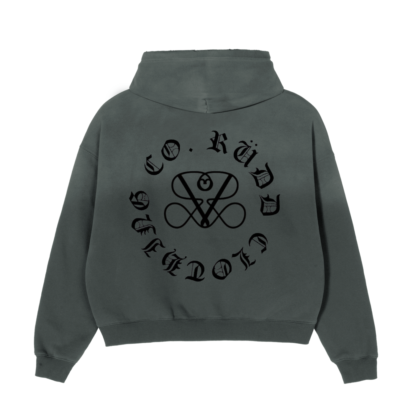 Circle Logo Frayed Hoodie