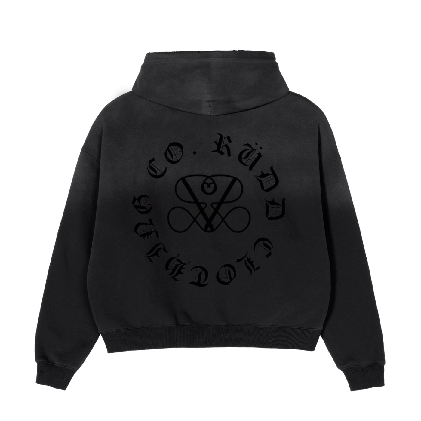 Circle Logo Frayed Hoodie