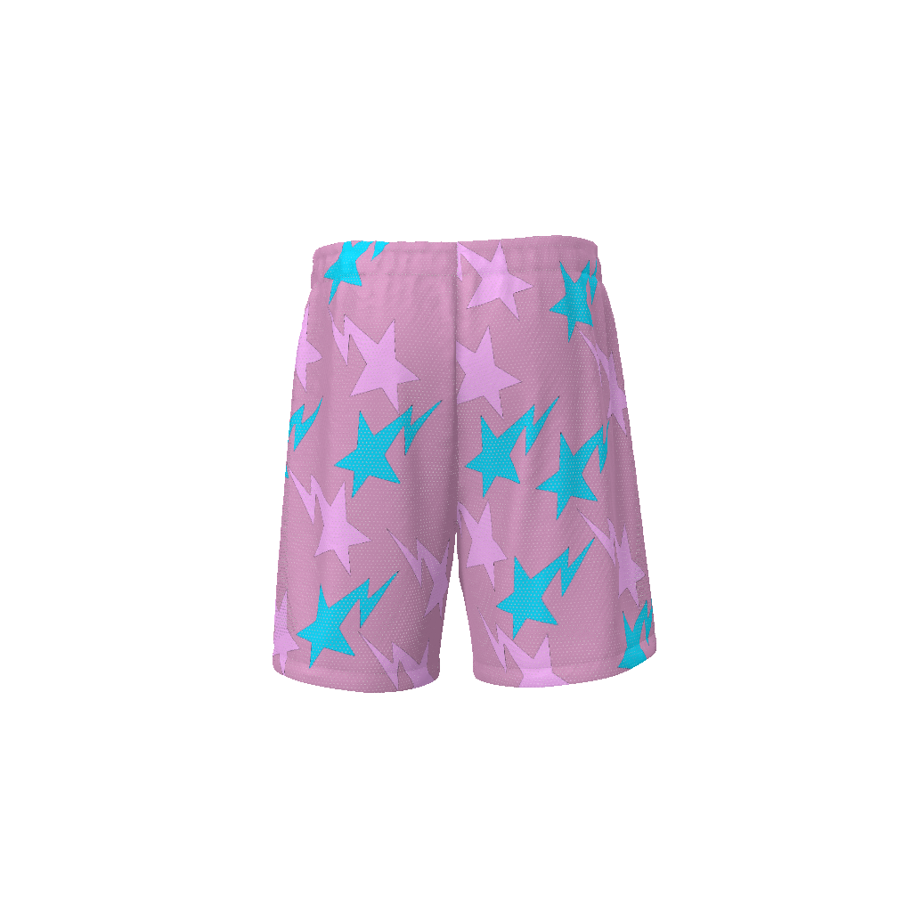 Shooting Star Design Shorts - Pink